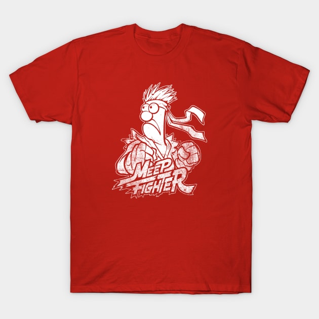 Beaker Meep White T-Shirt by Botak Solid Art